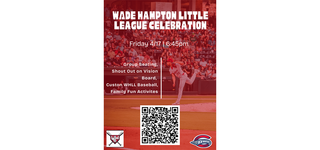 WHLL Celebrate at the Greenville Drive Game Friday 4/17