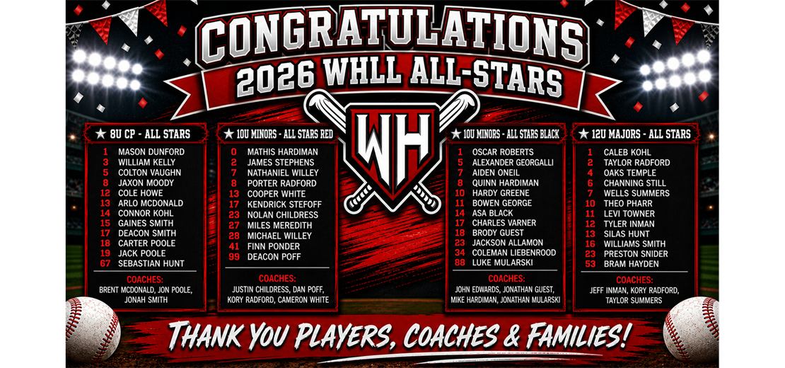 Congrats to the 2026 All Stars